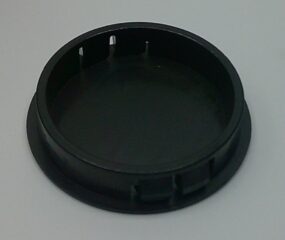 PLUG,NYLON 2.00 BLACK DOMED