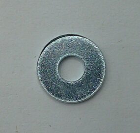 Wide band and flat washer DIN 9021 HV100 3d = D 6 x 18 x 1.5 Z white