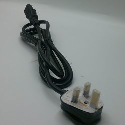 UK mains power charging cable