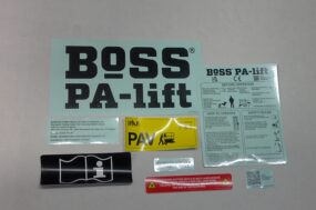 BoSS PA-lift Confined Space Guardrail (accessory) safety decal set