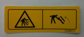Decal Warning, Foldable rail