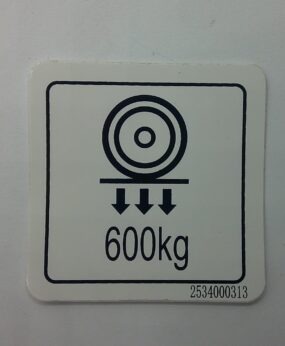 Decal-Wheel load?no word?  600KG