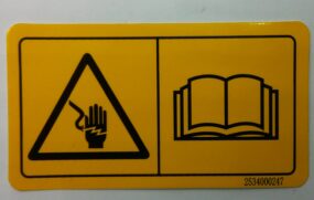 Decal - Electrocution danger (no words)