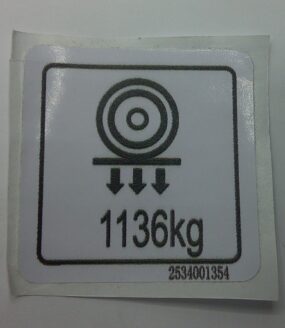 Decal-Wheel load?no word?1136kg