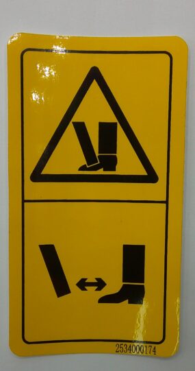 Decal - Crushing Hazard Feet SR1623