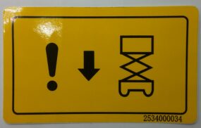 Decal, Emergency Lowering?no word?