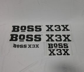 X3X branding decal set