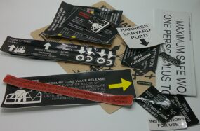 X2 safety decal set