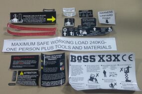 X3X safety decal set