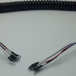Curly cable assembly
