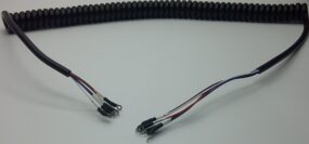 Curly cable assembly
