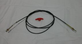Emergency descent handle with cable