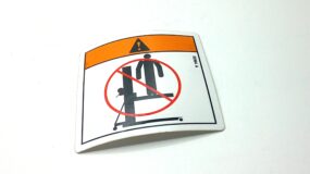 DECAL,WARNING,NO RIDERS SYMB