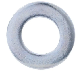 Plain washer DIN 125-A HV100 D 6 Z. white