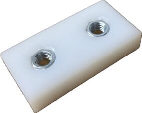 WEAR PAD,3 X 1.5 X.625 W/NUTS