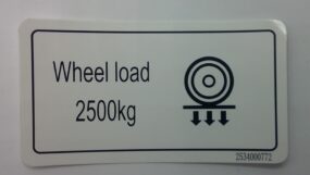 Decal-Wheel load 2500kg?EN?