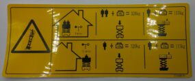 Decal Max Weight 320 KG (No word)