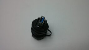 USB charging socket with cover