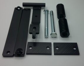 Fixed castor brake assembly