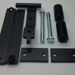 Fixed castor brake assembly